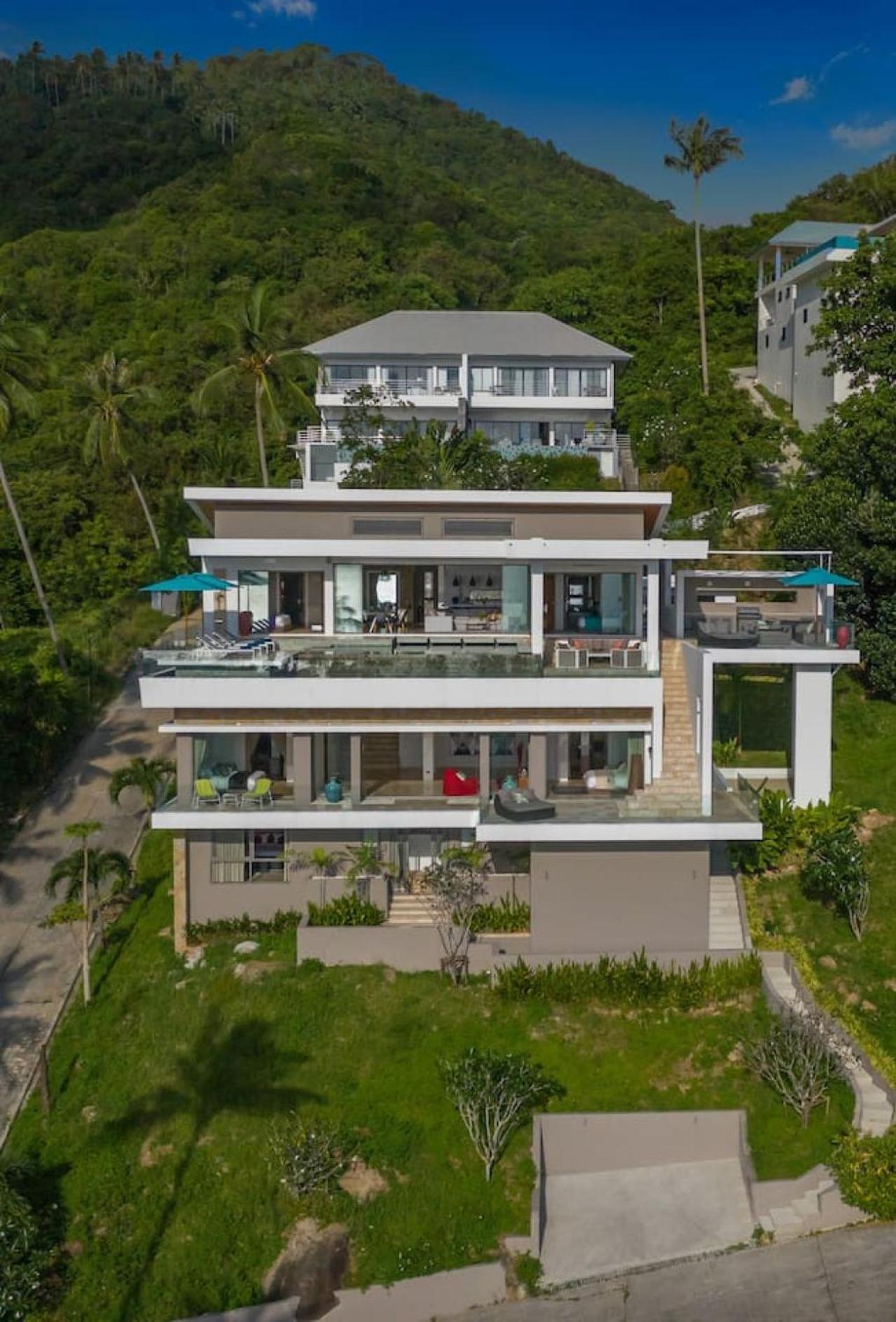 Ferienhaus Aruna- 4 Bedroom Modern Sea View Villa, Cinema, Spa Ko Samui