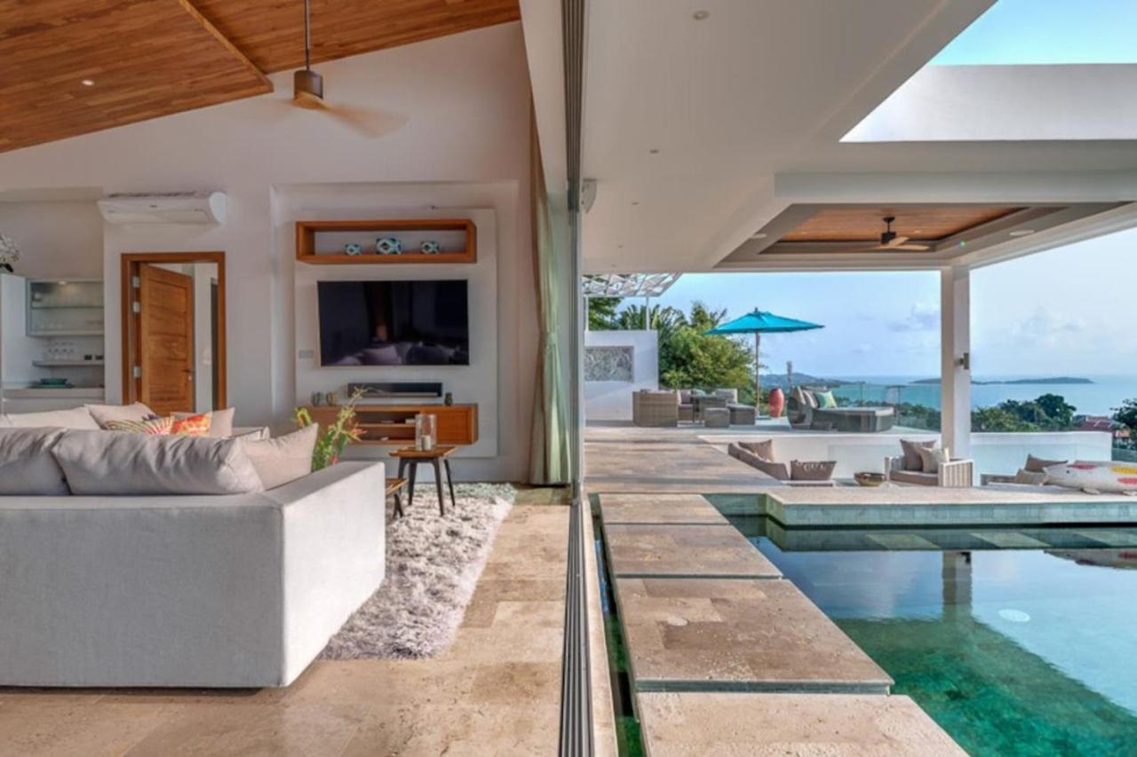 Aruna- 4 Bedroom Modern Sea View Villa, Cinema, Spa Ko Samui